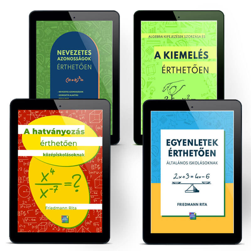 Matek e-book csomag Felsősöknek 9. osztály, 10. osztály, 11. osztály, 12. osztály