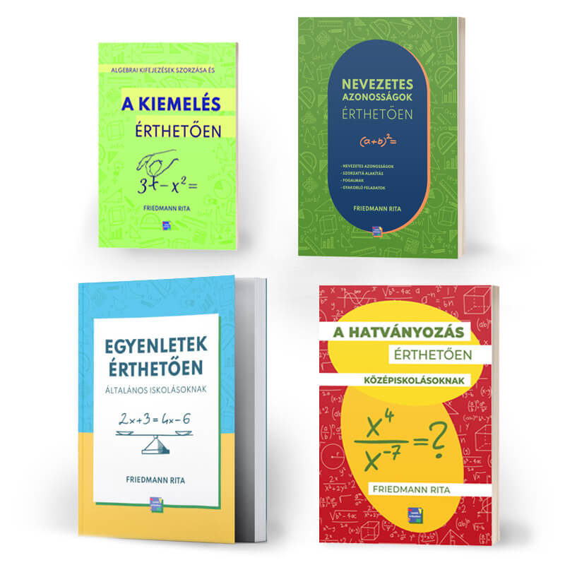 Matek könyv csomag középiskolásoknak, 9. osztály, 10. osztály, 11. osztály, 12. osztály