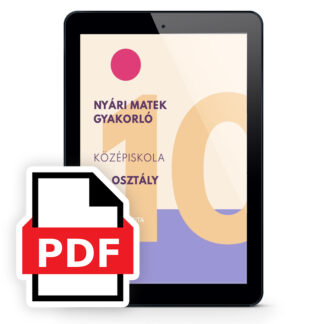 Nyári matek gyakorló középiskola 10. osztály Friedmann Rita matek e-book